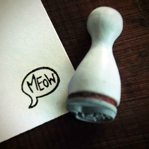 Mini-Stempel "Meow"