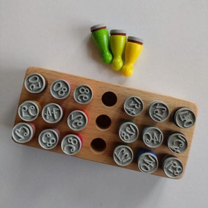 Mini Stempel Set  Kleidergrößen Kinder 50-170  12mm