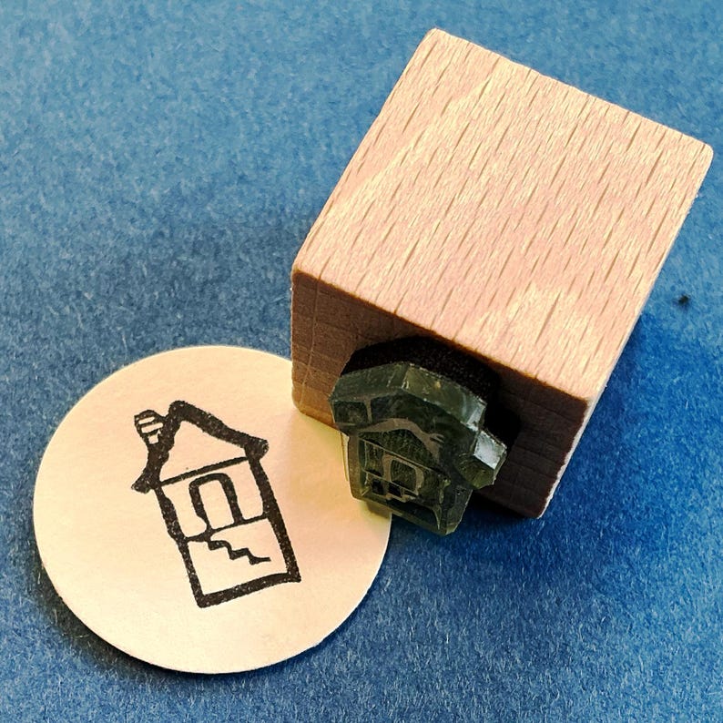 Lehrer-Stempel Schreiblernhaus 20mm imagen 2
