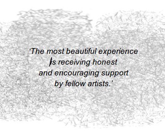Encouragement for artists