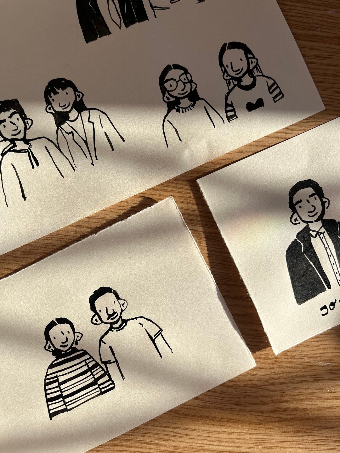 Hand Drawn Custom Ink Portrait Illustration - Etsy
