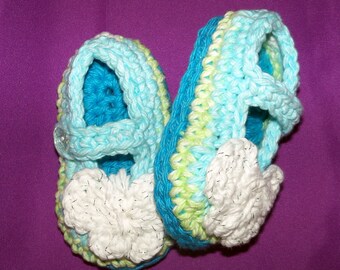 Crocheted Baby Girl Shoes