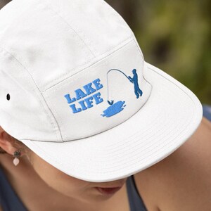 Embroidered Fishing Cap: Lake Life Dad Hat