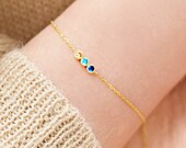 Family Birthstone Bracelet, Birthstone Bracelet for Mom, Birthstone Mom Bracelet, Mothers Day Gift, Gold Bracelet Birthstone