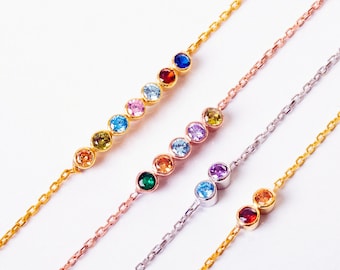 Birthstone Bracelet, Family Birthstone Bracelet, Mothers Bracelet, Grandmom Bracelet, Christmas Gift, Birthstone Gifts, Perfect Gift for Her