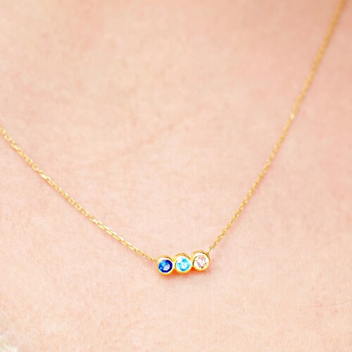 Family Birthstone Necklace Birthstone 