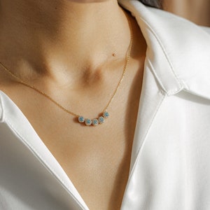 Birthstone Necklace for Mother&#39;s Day, Personalized Family Jewelry, Christmas Gift, Custom Charm, Bridesmaid Gift