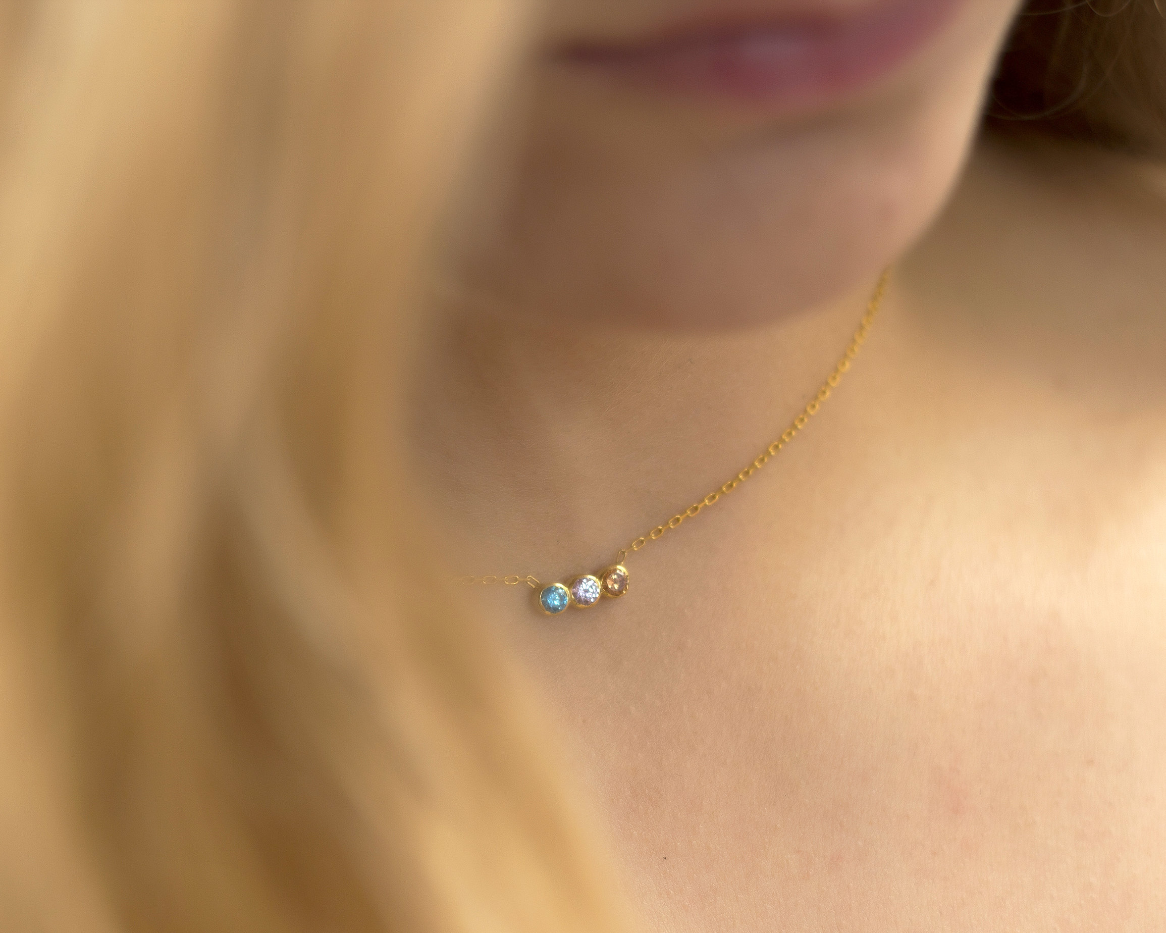 mothers birthstone necklace
