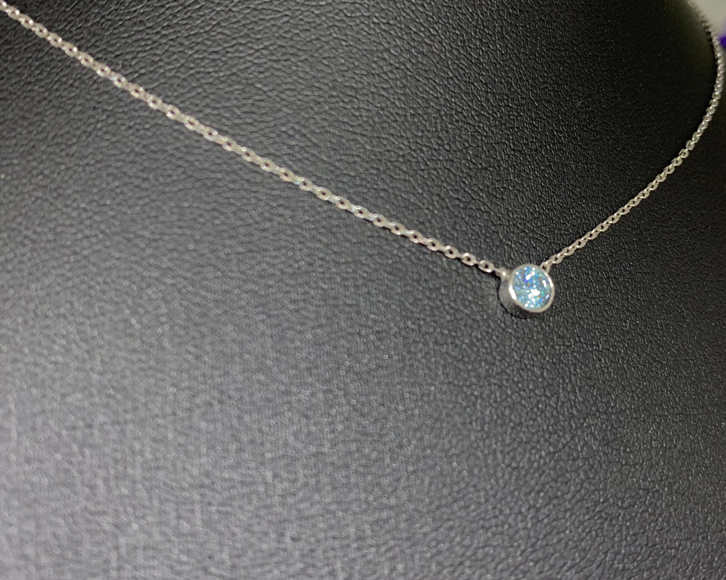 aquamarine mothers necklace