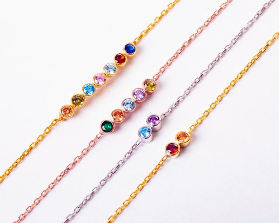 family birthstone bracelets