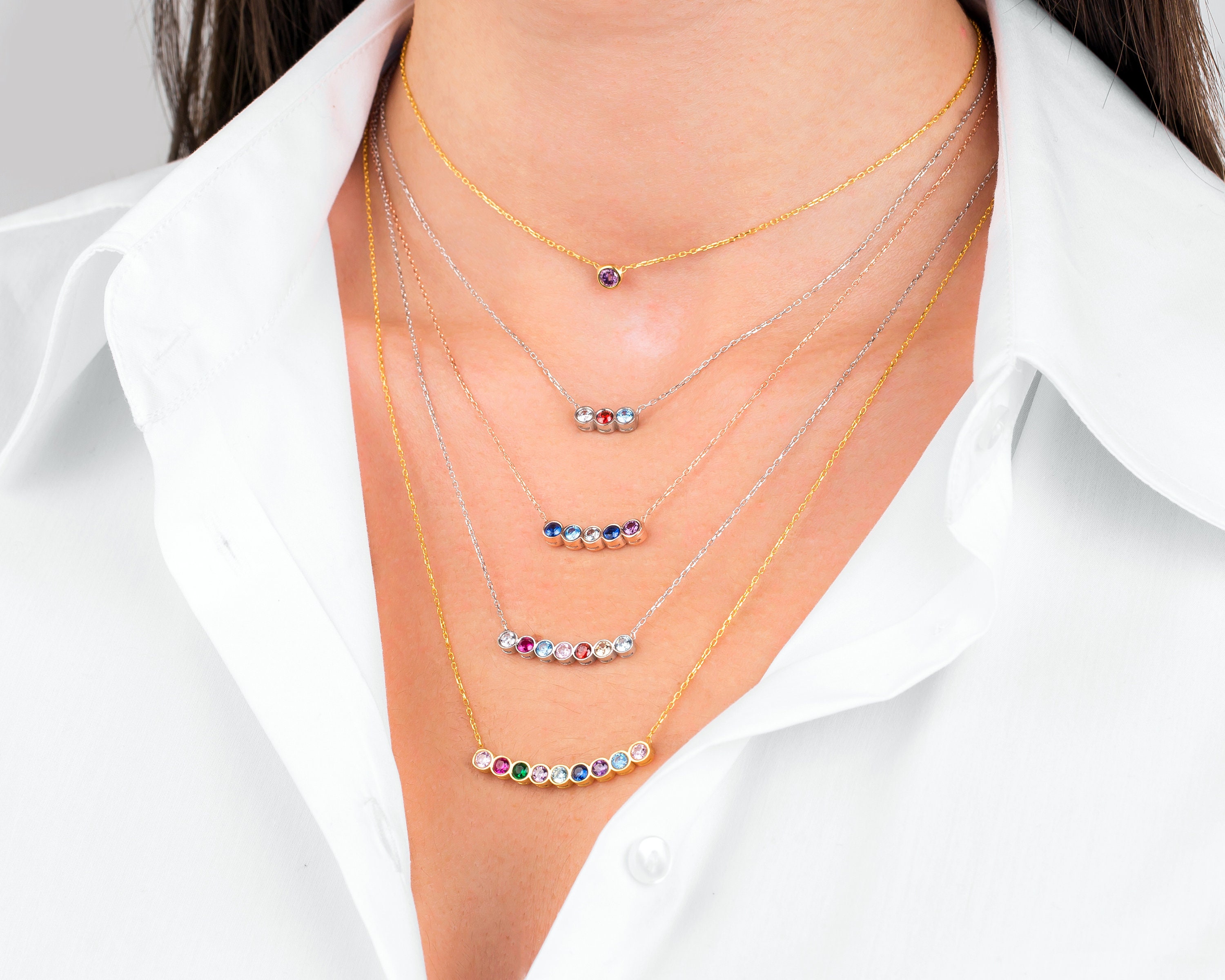 mothers birthstone necklace