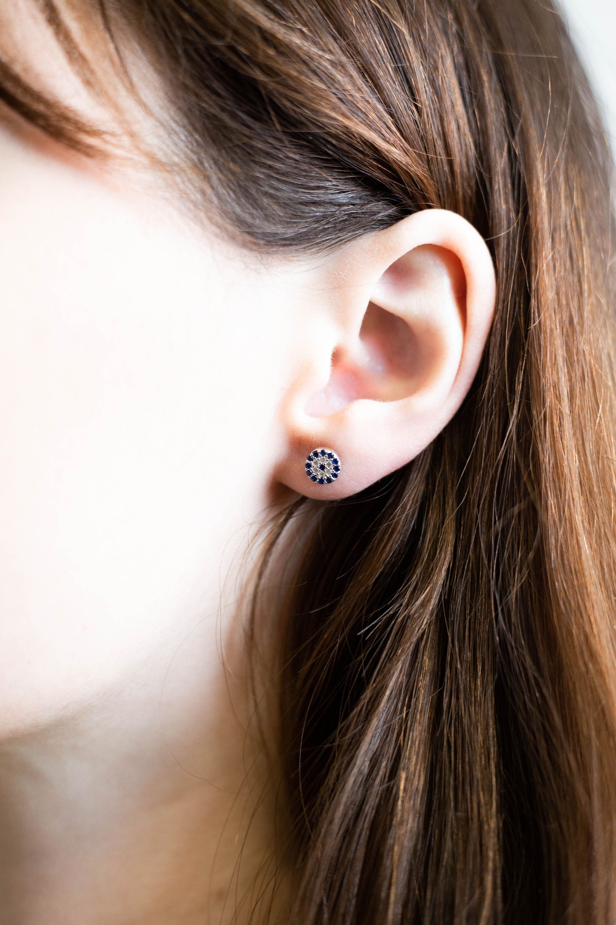 Evil Eye Earrings Evil Eye Stud Earrings Gold Evil Eye Evil - Etsy