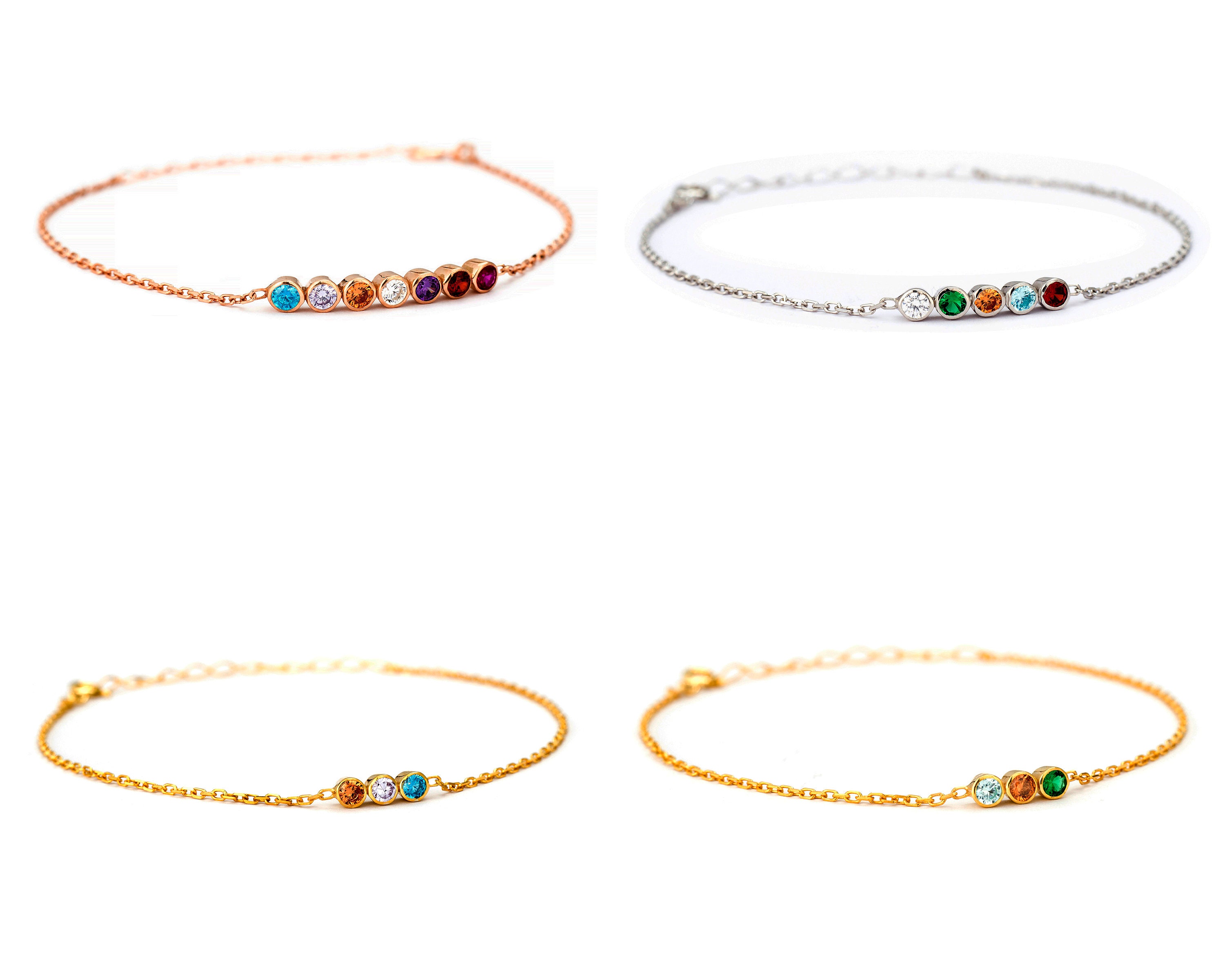 mothers day birthstone bracelet