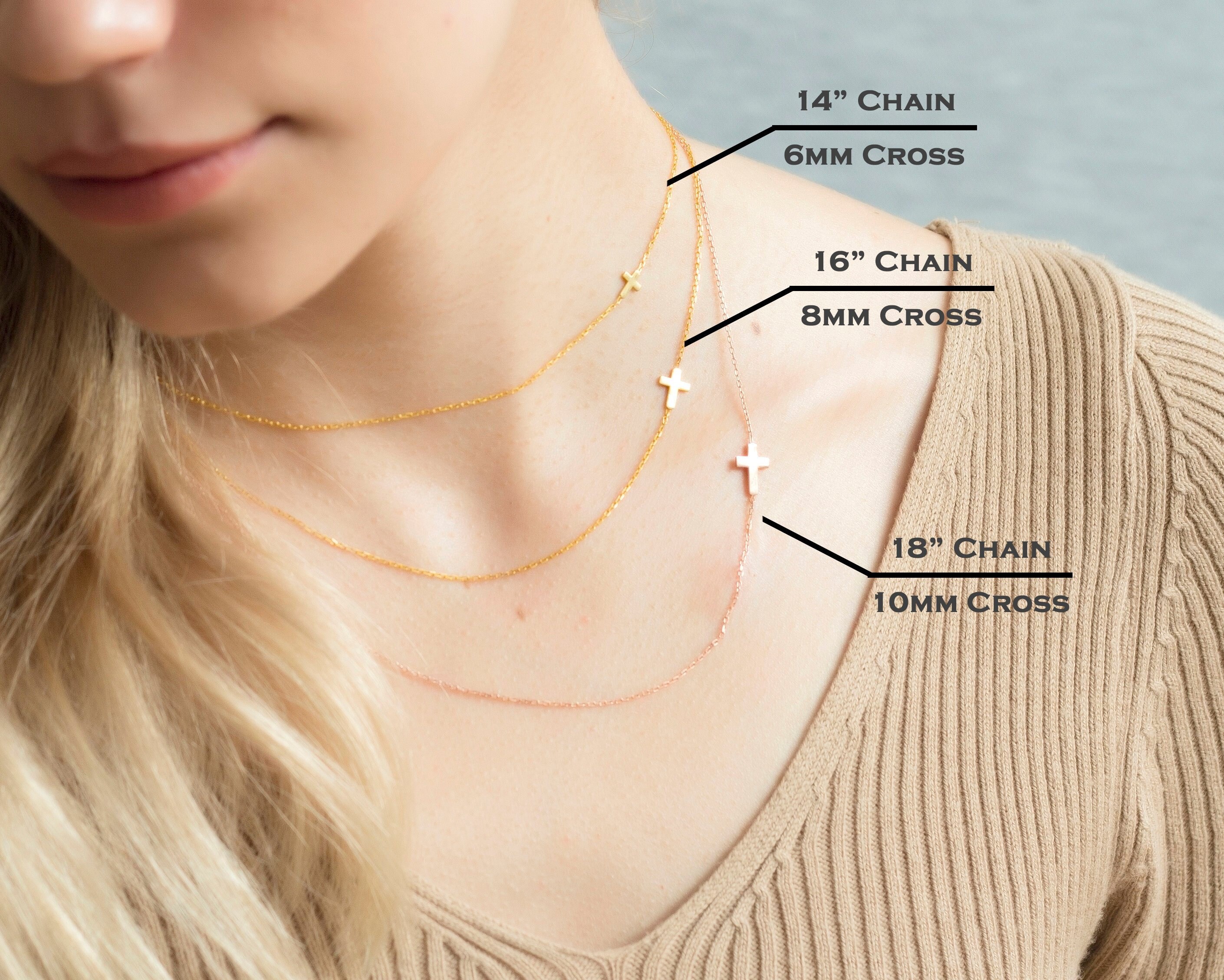 Share 143+ gold sideways cross necklace best songngunhatanh.edu.vn