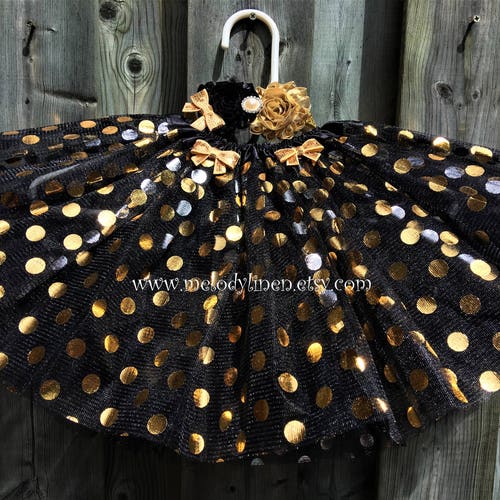 black and gold baby tutu skirt