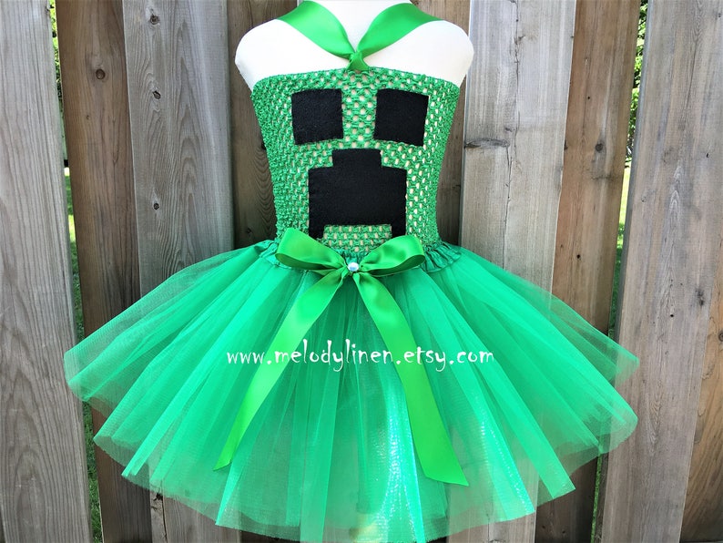 Minecraft tutu Minecraft Creeper Tutu Dress minecraft outfit Etsy