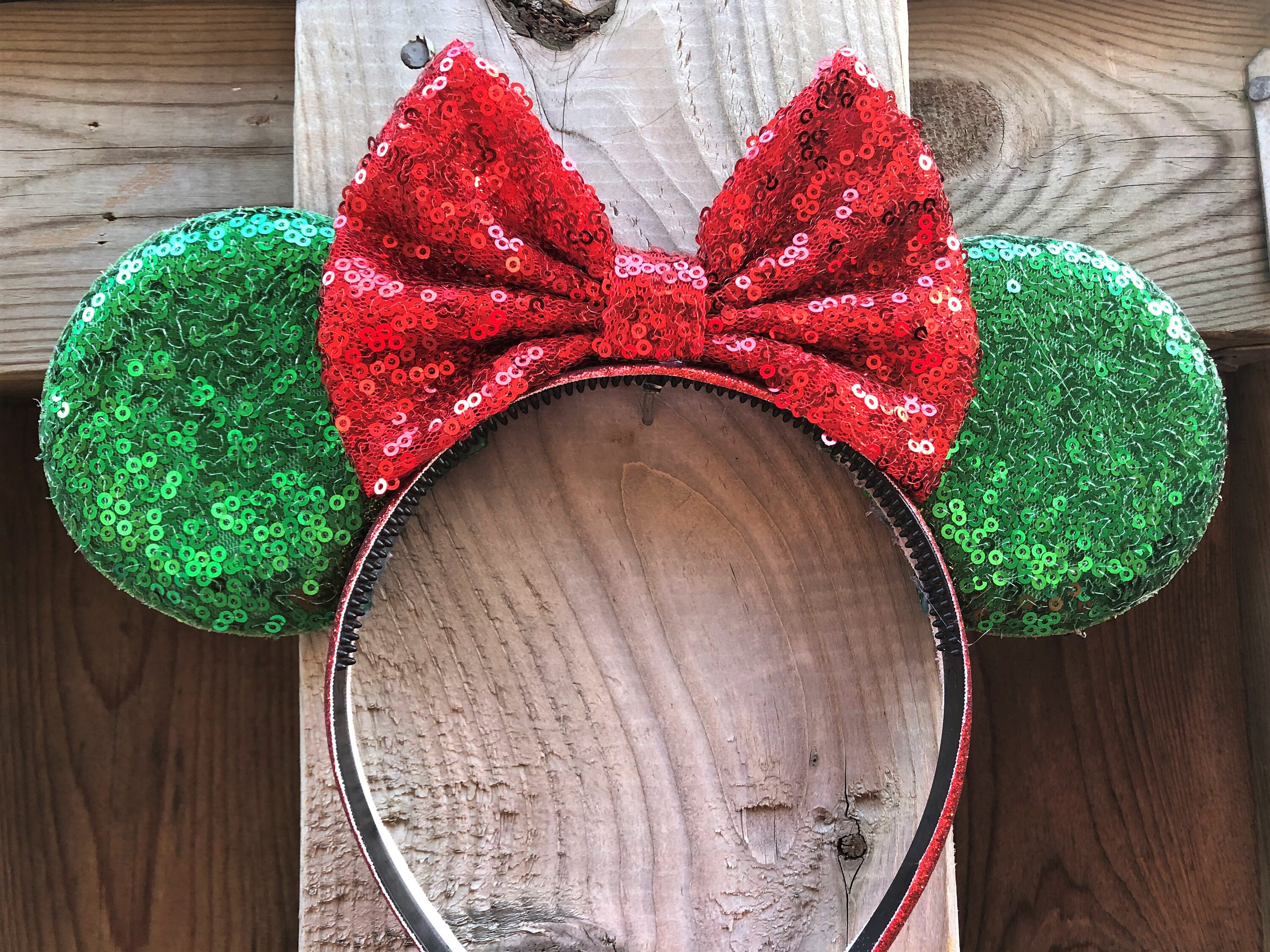 Christmas Minnie ears Christmas Mickey ears Christmas tree Etsy