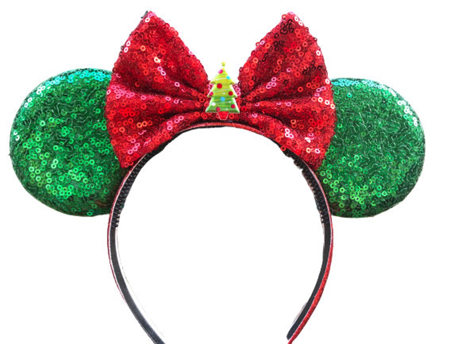 Christmas Minnie ears Christmas Mickey ears Christmas tree Etsy