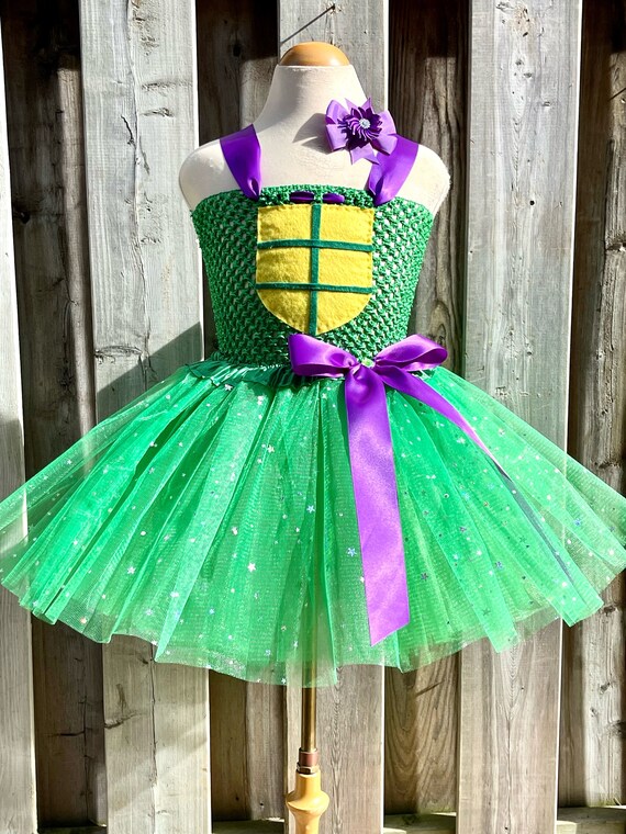 Teenage Mutant Ninja Turtle Costume- Leonardo TMNT Costume- TMNT Dress- TMNT Tutu dress-tmnt Tutu Dress Only / 6/7 / Red