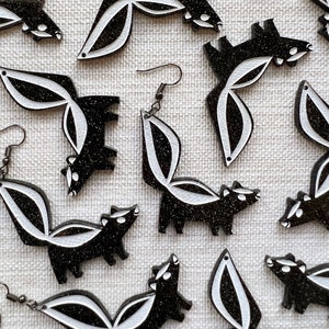 Skunk Earrings