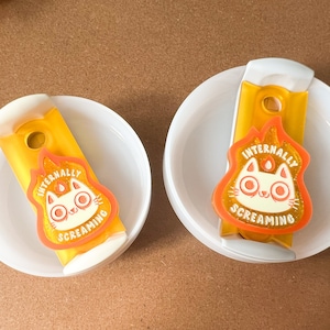 Internally Screaming Cup Topper Decoration (40oz or 30/20oz sizes)