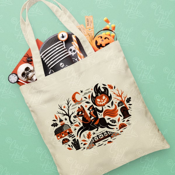 Headless Horseman Eco Tote Bag