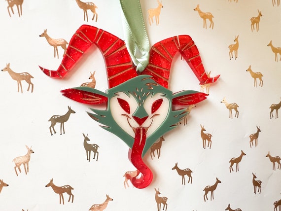 Krampus Ornament or Brooch