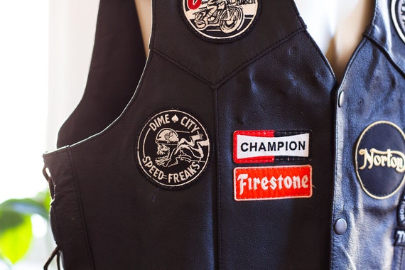 Vintage Motorcycle Vest - Leather Biker Vest - Ho… - image 3