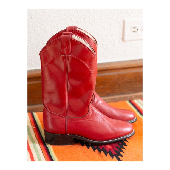 Vintage Red Cowgirl Boots - Laredo - Made in U.S.A
