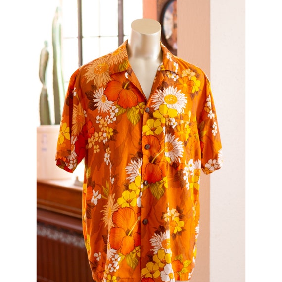 Vintage Hawaiian Shirt - 1950s, 1960s - Royal Haw… - image 1