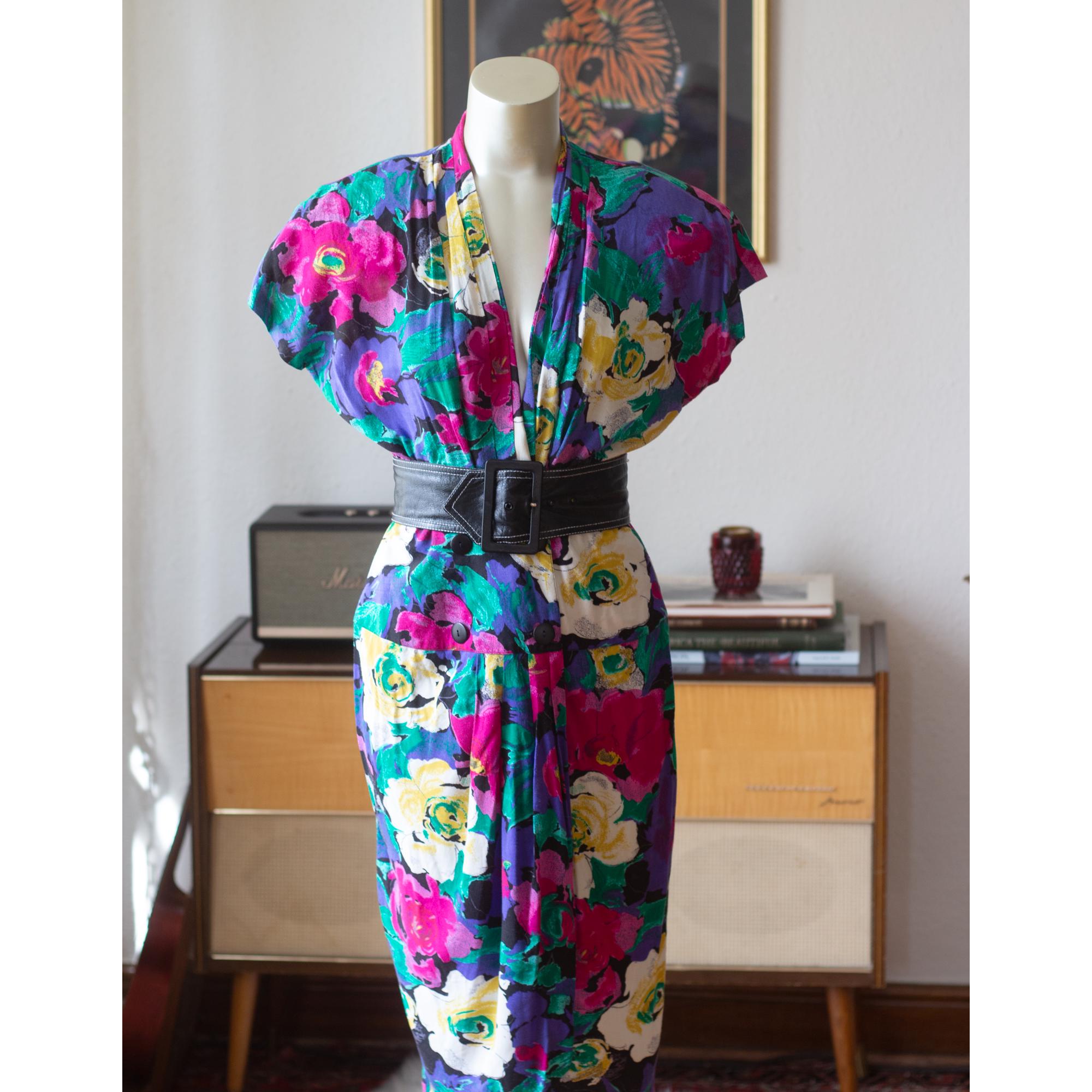 Colorful 80s Dress - Etsy