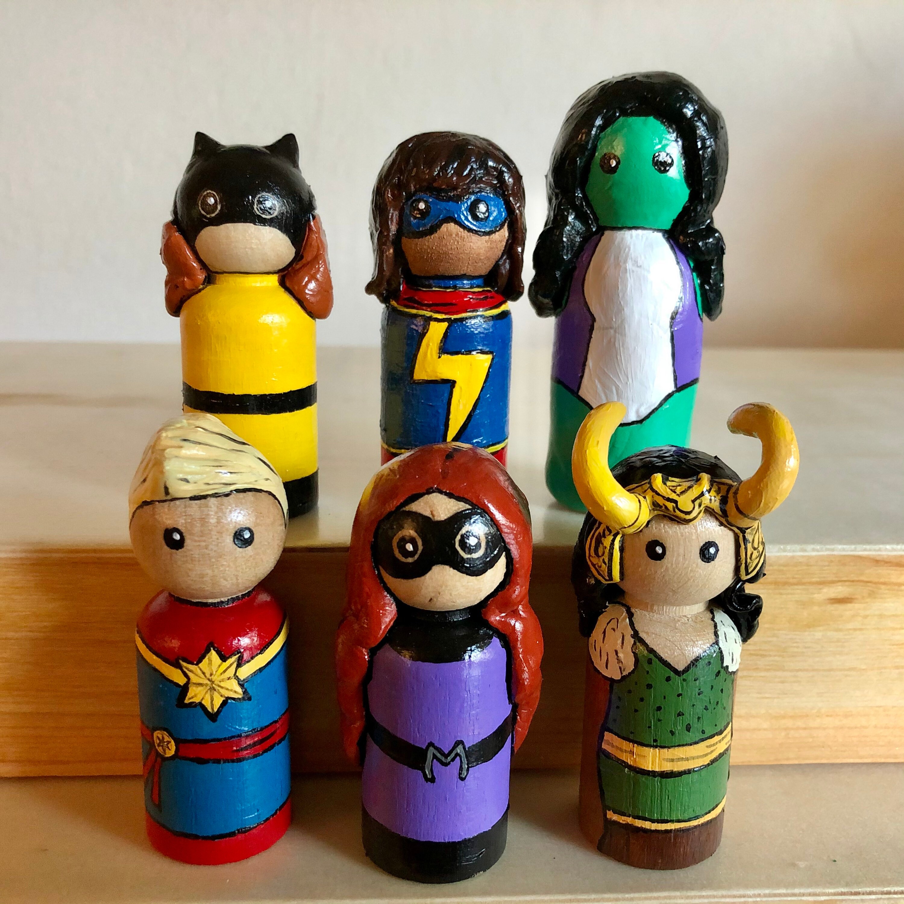 marvel peg dolls