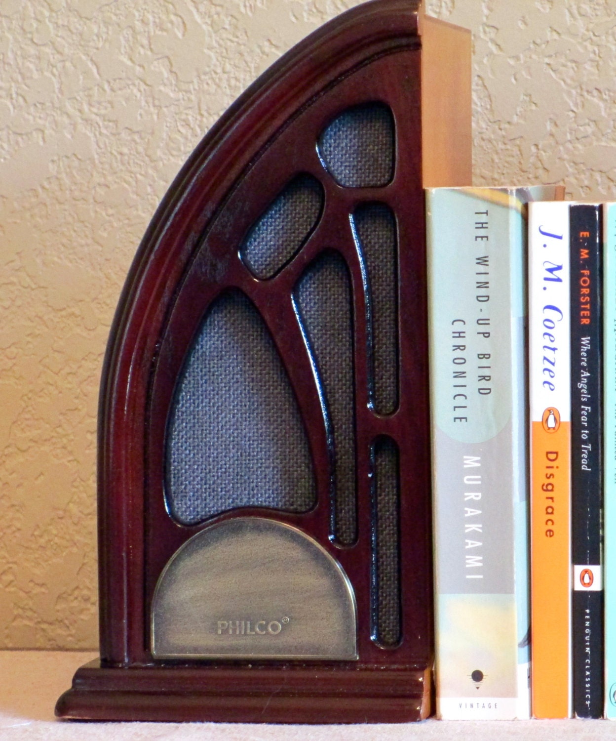 Vintage 1930s Style Cathedral Radio Bookends by Philco. Best Etsy