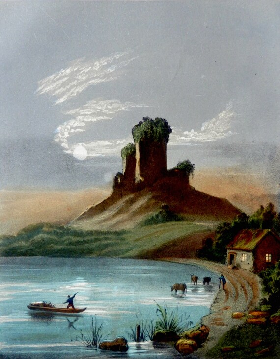 Lithographs Art & Collectibles 1869.Antique lithograph.Wonders of ...