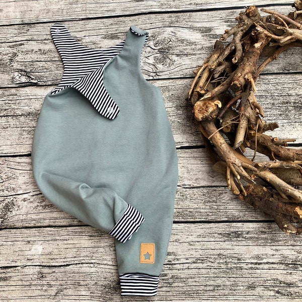 Romper baby, romper suit, green,