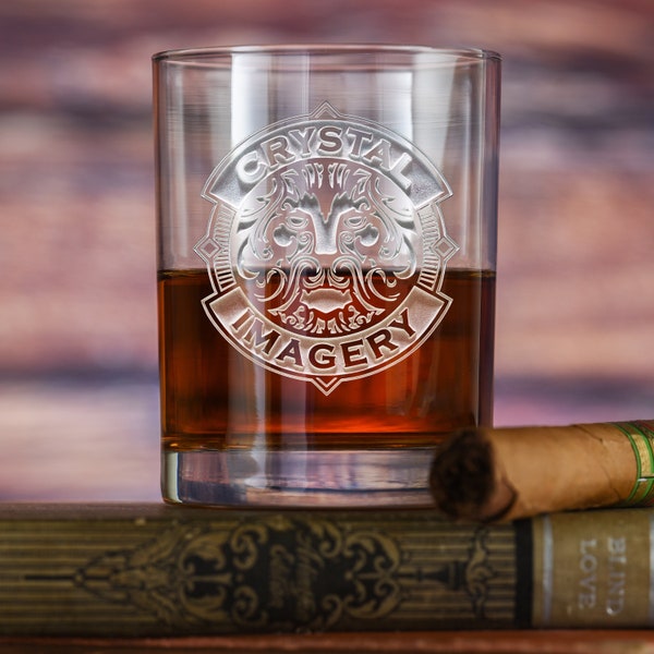 Logo Engraved Glassware, Whiskey Glasses