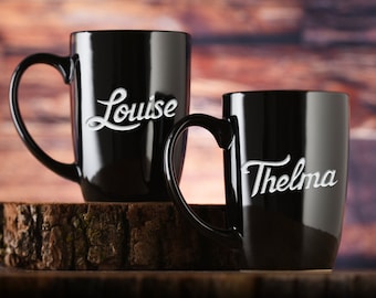 Set de tazas de café Thelma y Louise, mejores regalos de amiga