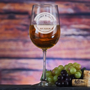 Copa de vino personalizada con flechas rústicas