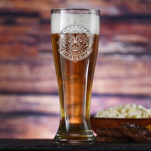 Company Logo Pilsner Beer Glass (Set of 6)