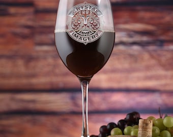 Your Logo Engraved Stolzle Crystal Red Wine Glasses - Set of 24