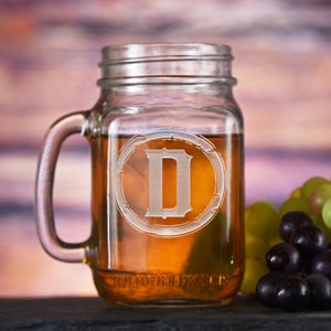 Rustic Engraved Mason Jar Mugs, Personalized Mug Gifts