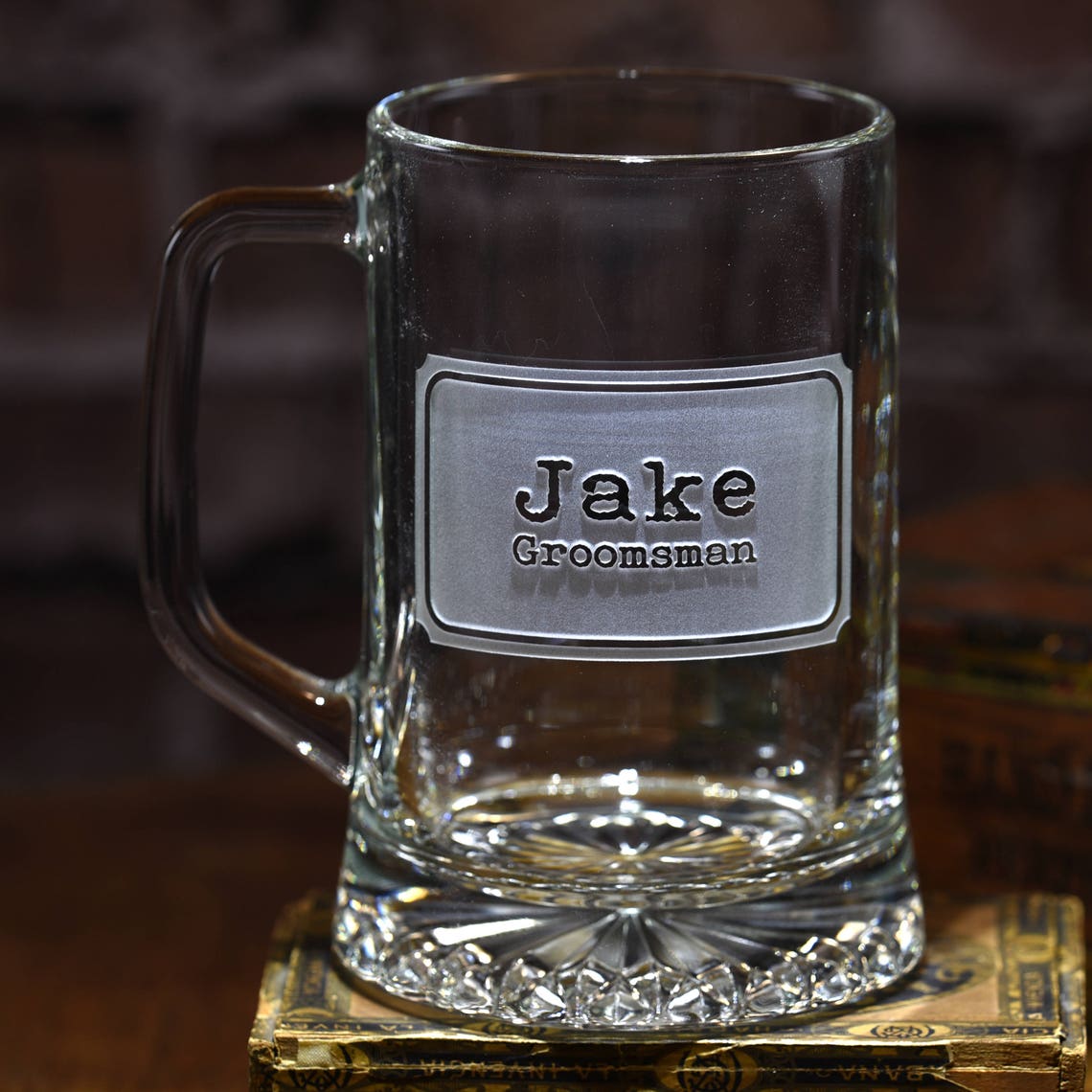 Etched Best Man Beer Mug Groomsmen Gifts Etsy
