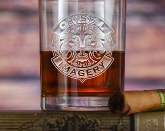 Custom Logo Engraved Standard Whiskey Glasses (Set of 11)