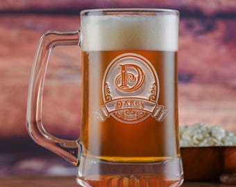 Custom Beer Mugs, Engraved Personalized M8beer Design