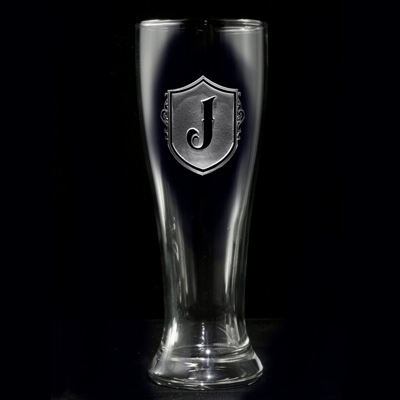 Pilsner Beer Glass Custom Engraved Personalized Barware Etsy