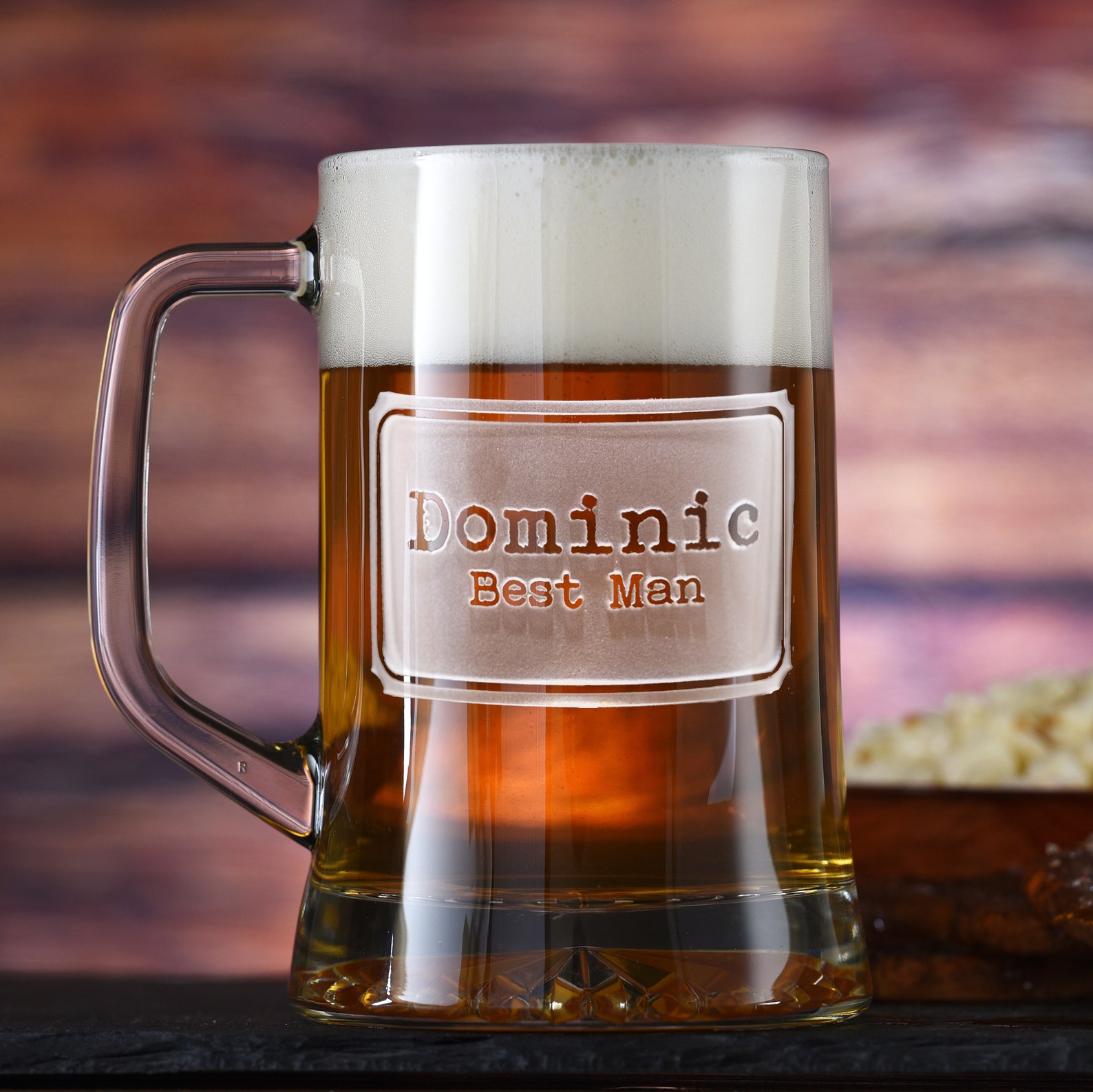 Etched Best Man Beer Mug Groomsmen Gifts Etsy