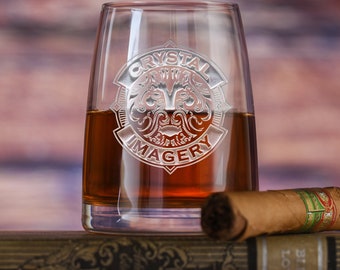 Logo Engraved Whiskey Glass, Stolzle Crystal Experience Glass