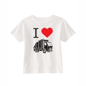 Kids' LEECH DEPT. I Heart Garbage Truck T-Shirt & more colors image 1