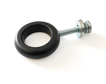 Mid Century Modern Style RINGO Matte Black Replacement Drawer Knob Cabinet Handle Door Hardware - Paul McCobb Ring Pull Replica