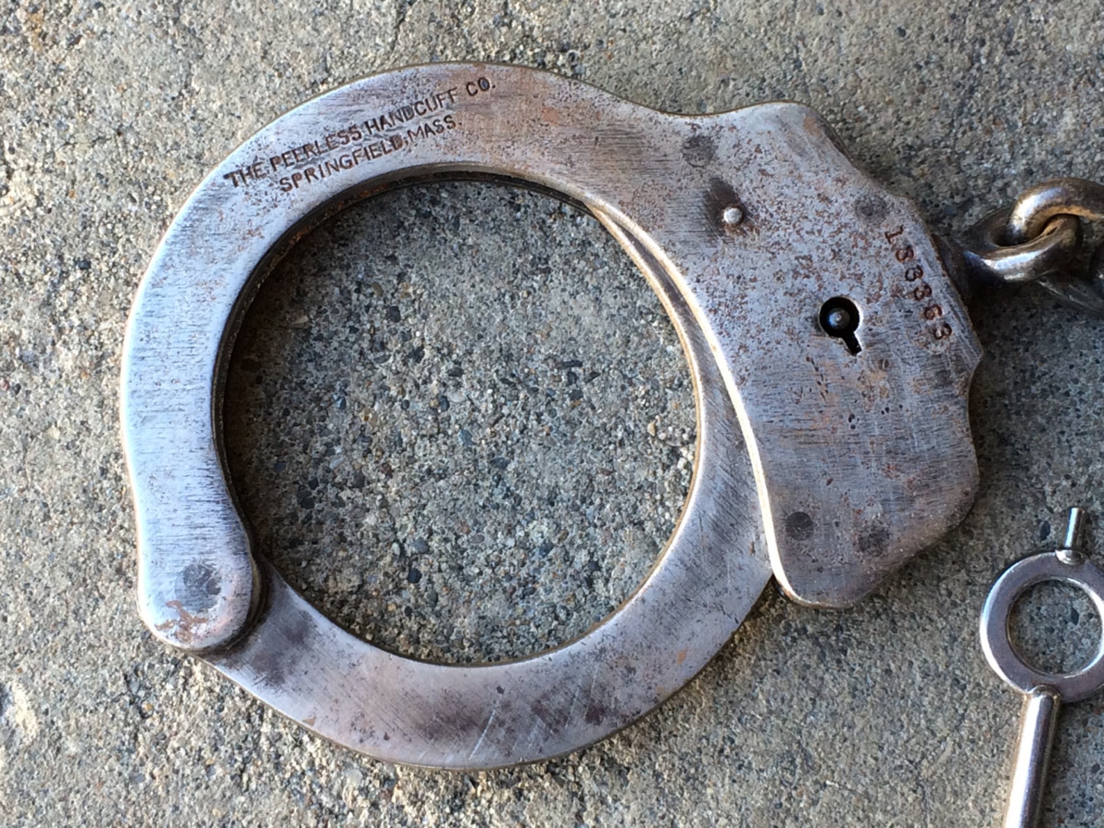 Vintage PEERLESS Handcuffs With Key Antique Restraints Etsy